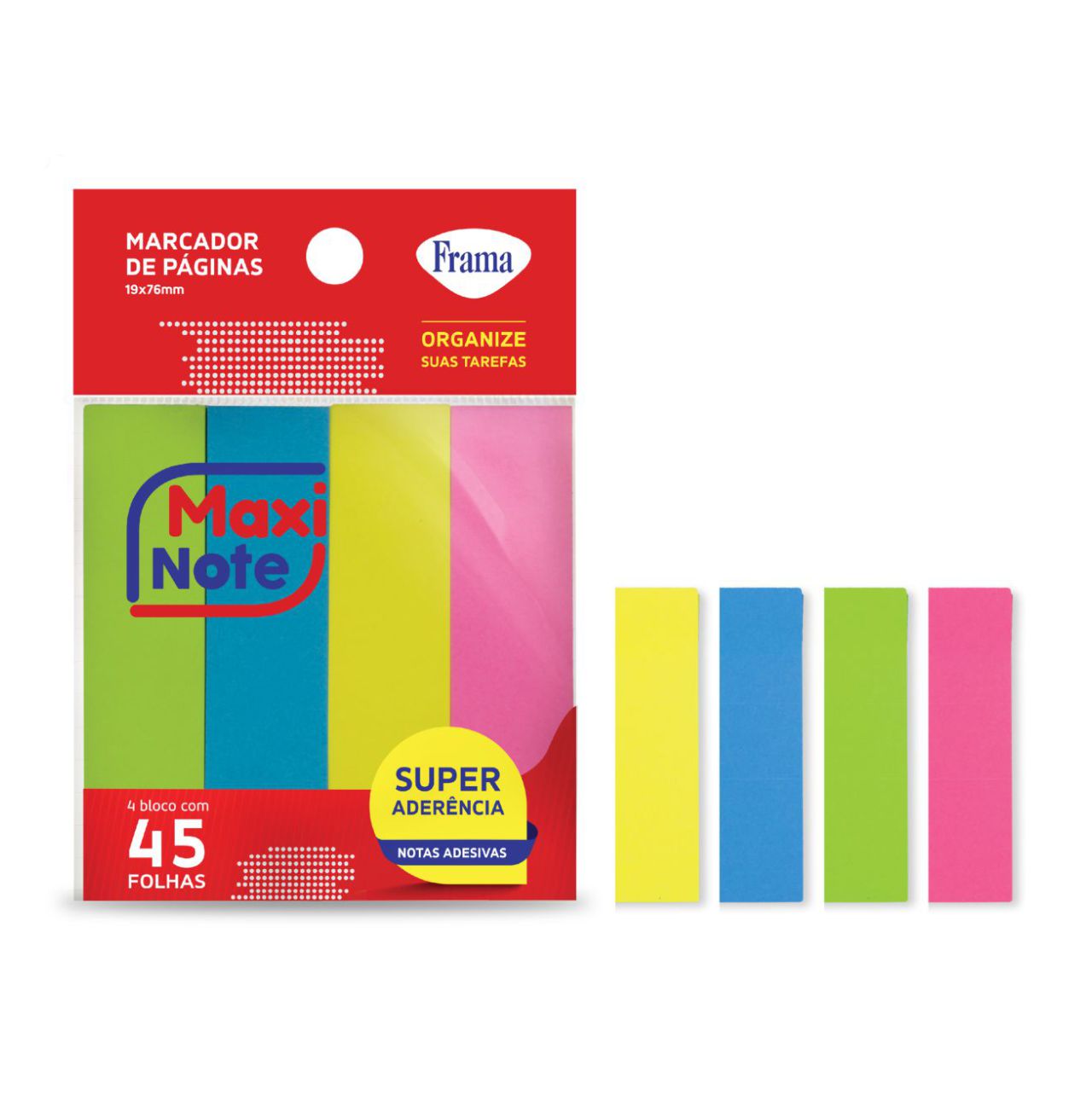 4965 - 19x76mm Markers NEON - Yellow, Blue, Pink and Green